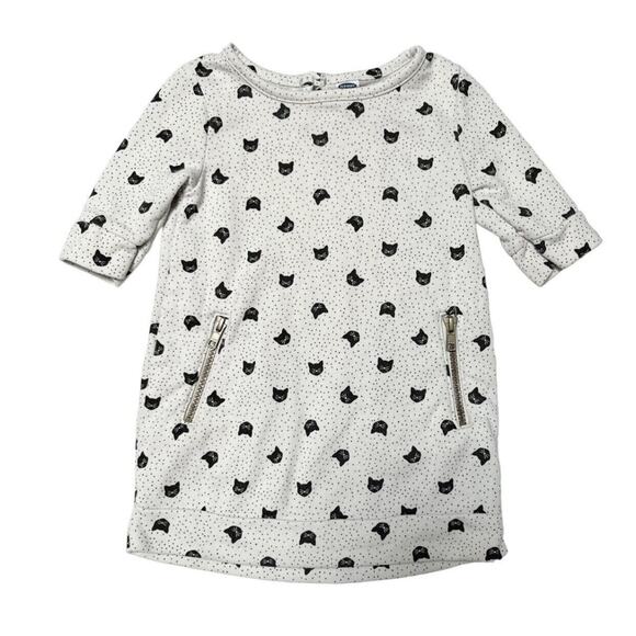 Old Navy Cat Print Tunic Dress Size 18-24m - Picture 1 of 6